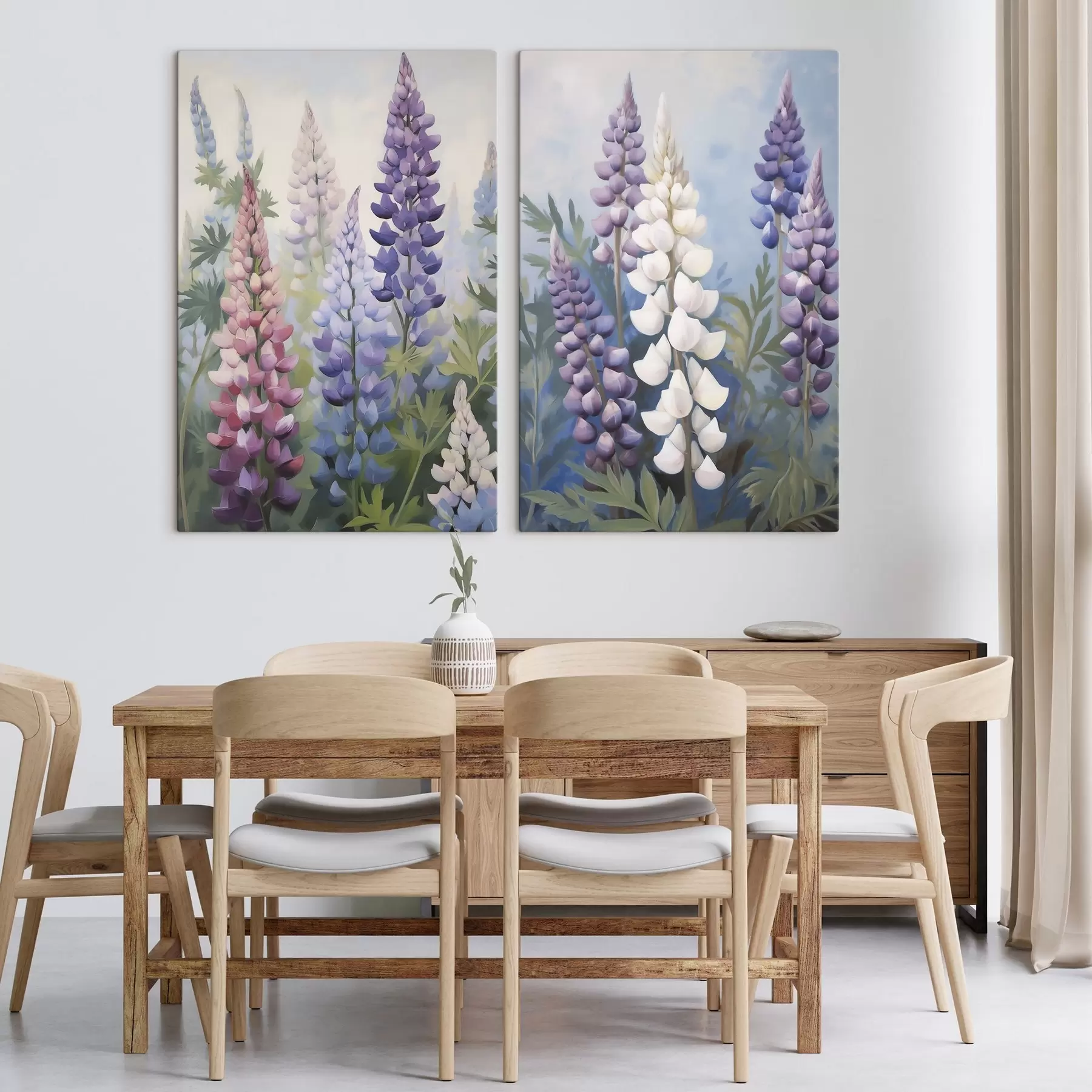 murales de pared Flores, pintura de imitación m30826 