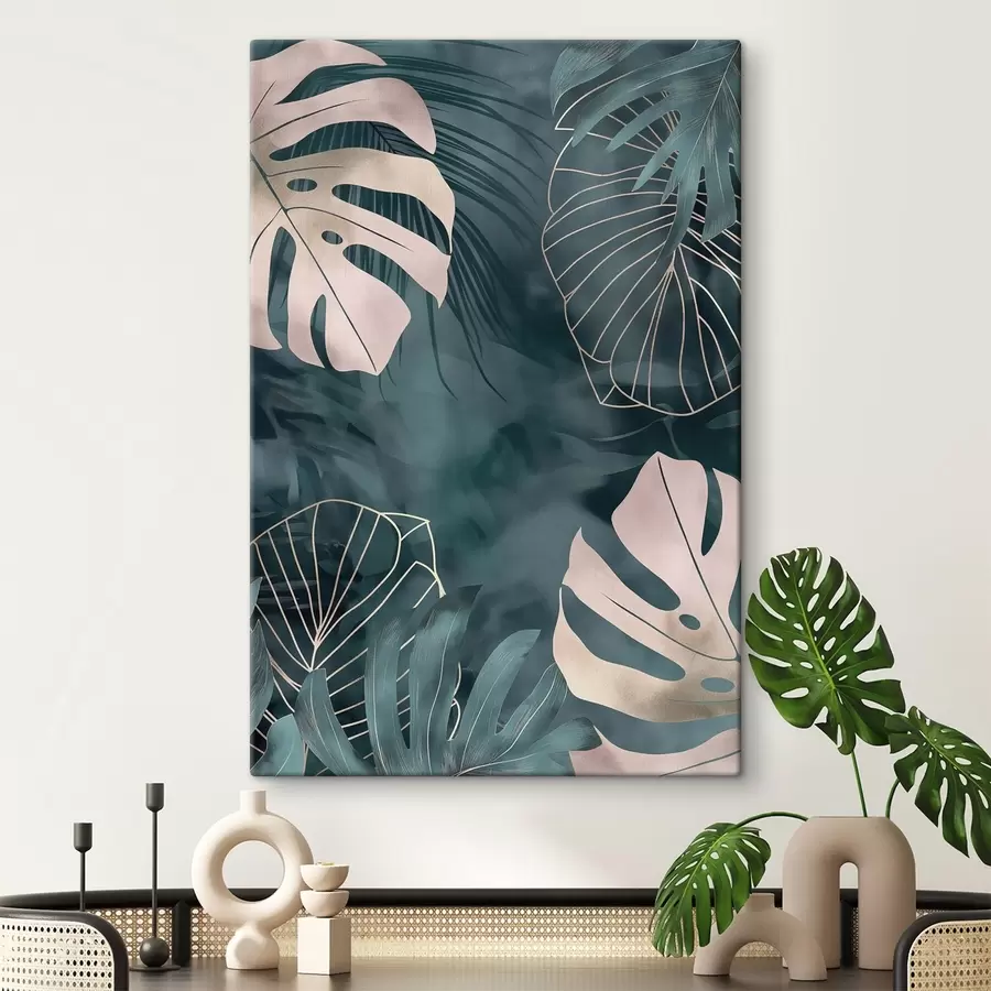 murales de pared Hojas de monstera s50177