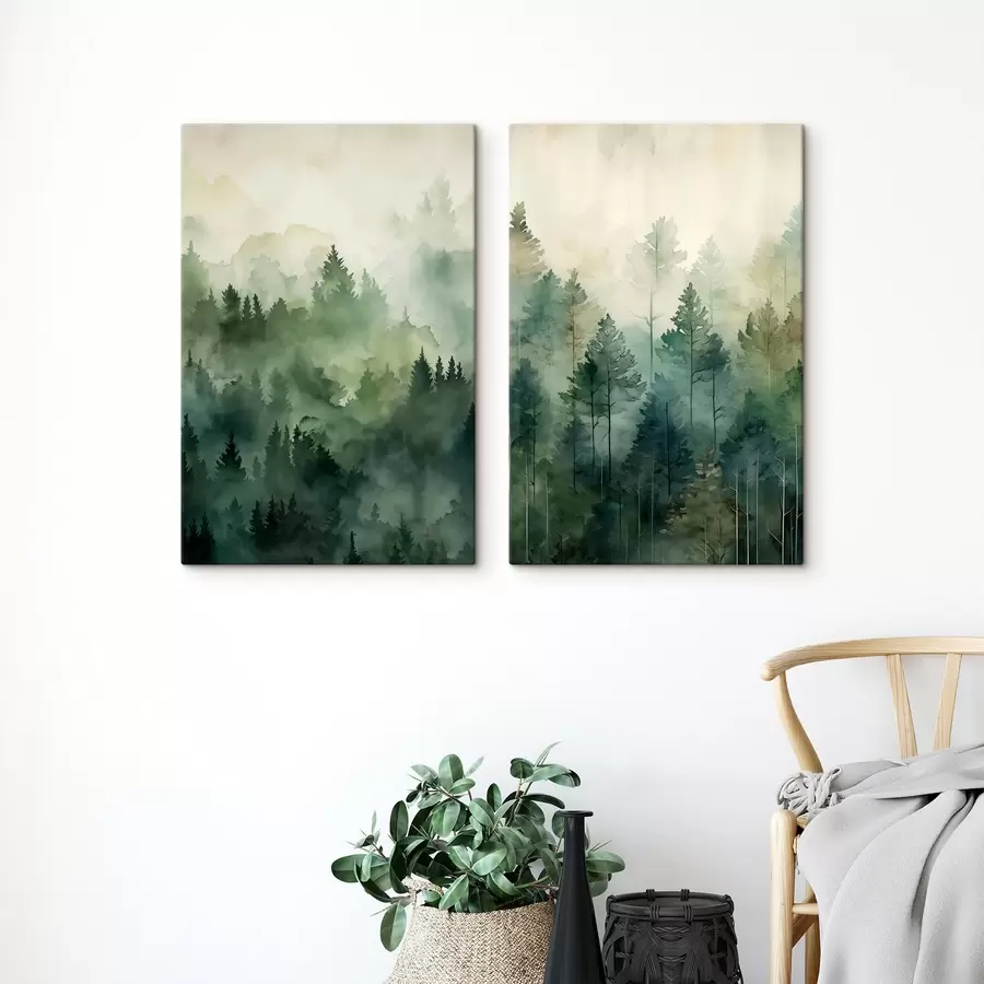 murales de pared Bosque brumoso m30833