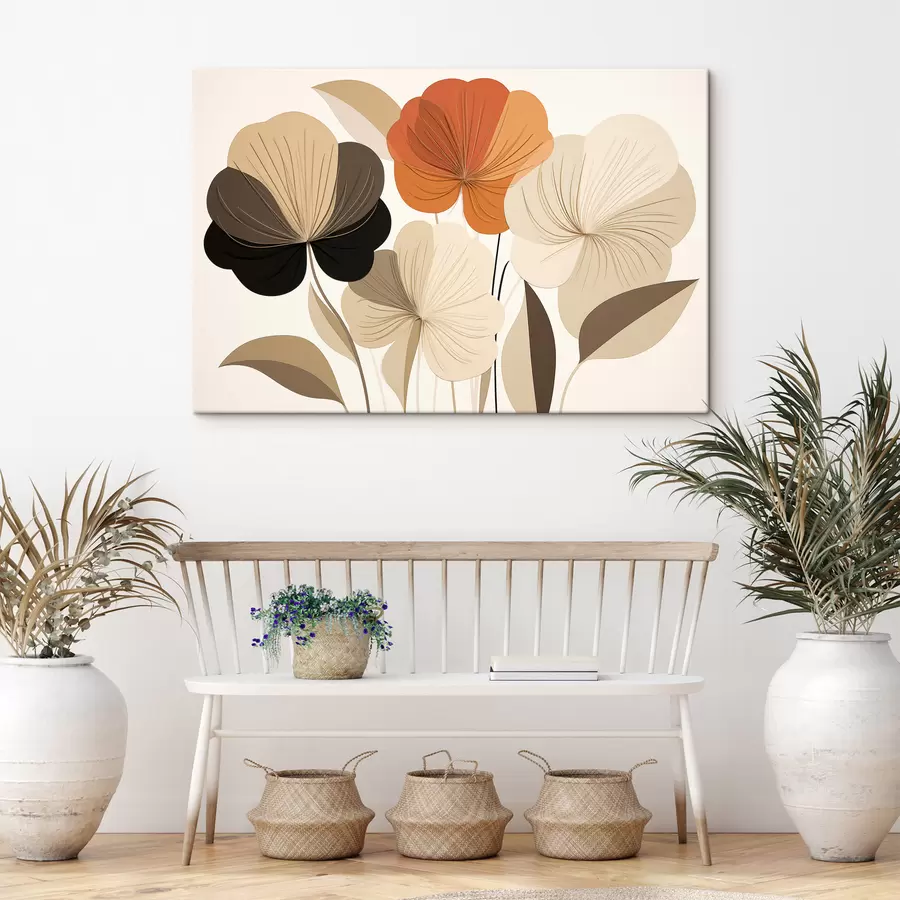 murales de pared Flores abstractas s50251