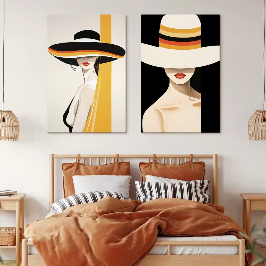 murales de pared Retratos abstractos de mujeres m30850