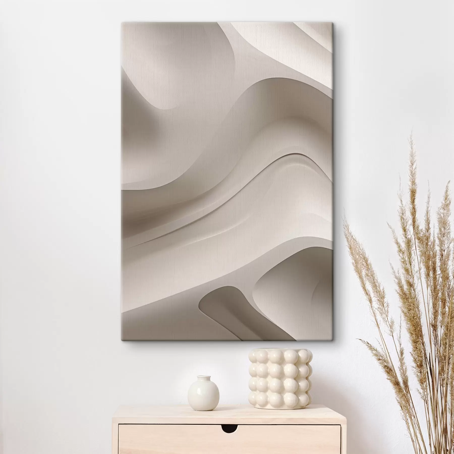 murales de pared Relieve tridimensional blanco s50286