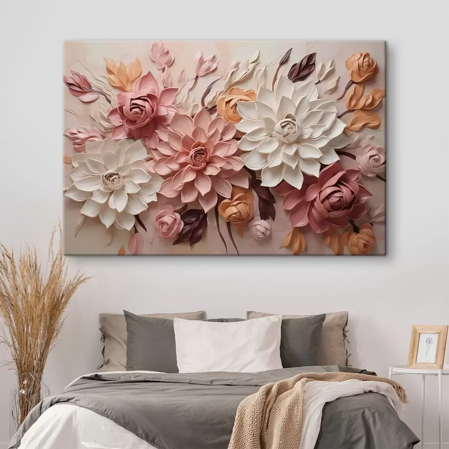 murales de pared Ramo festivo en tonos pastel s50289