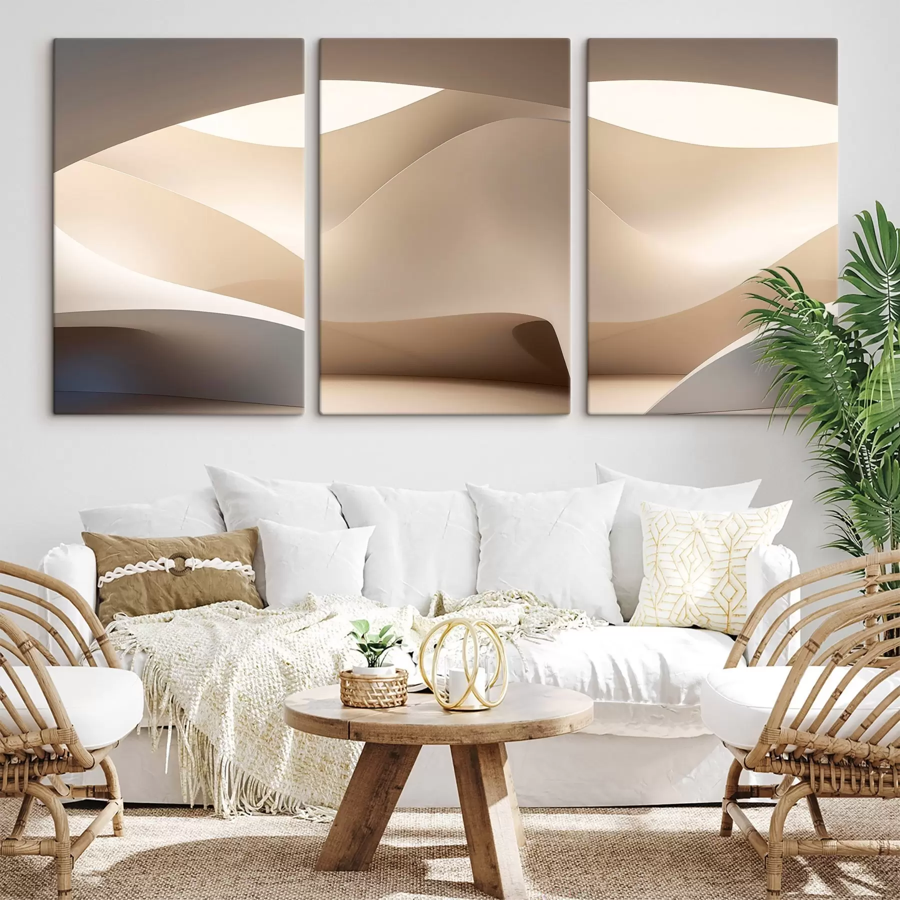 murales de pared Resumen: Olas de arena m30867