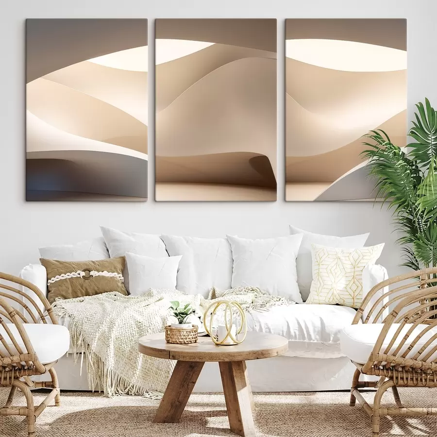 murales de pared Resumen: Olas de arena m30867