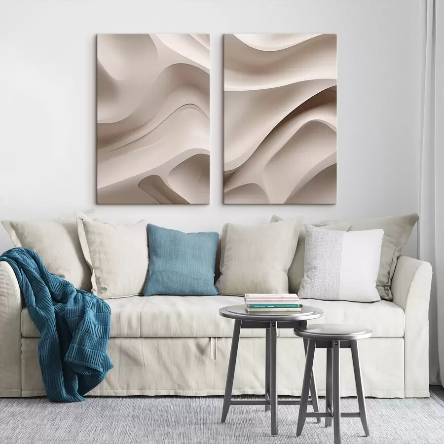 murales de pared Relieve texturizado blanco m30869