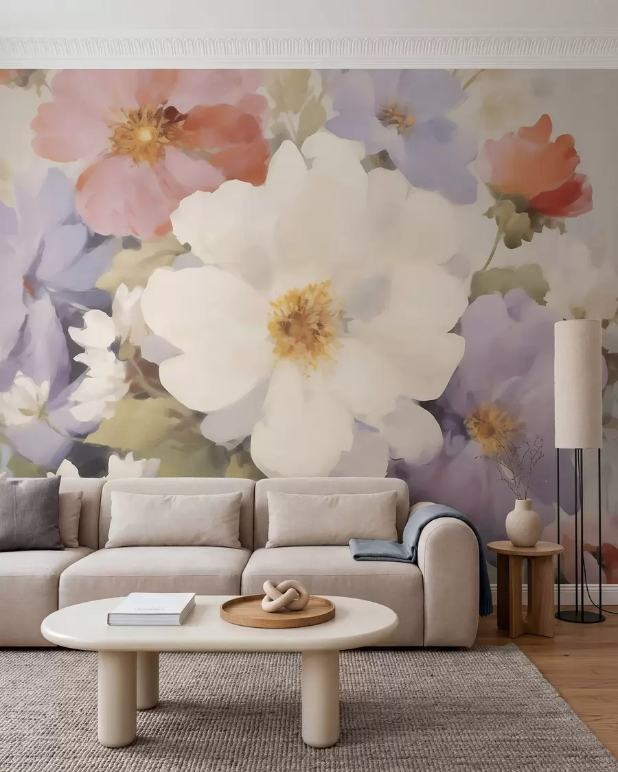 murales de pared flores abstractas w05850