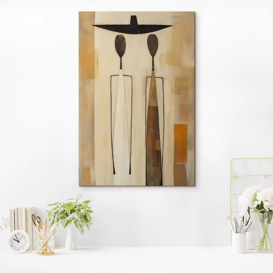 murales de pared Siluetas abstractas s50317