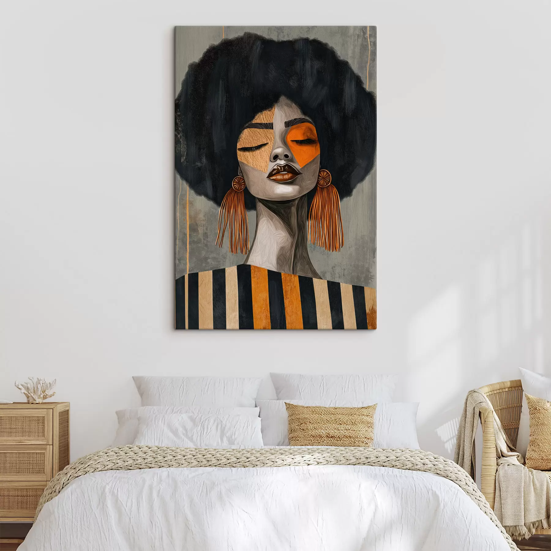 murales de pared Chica afro s50336