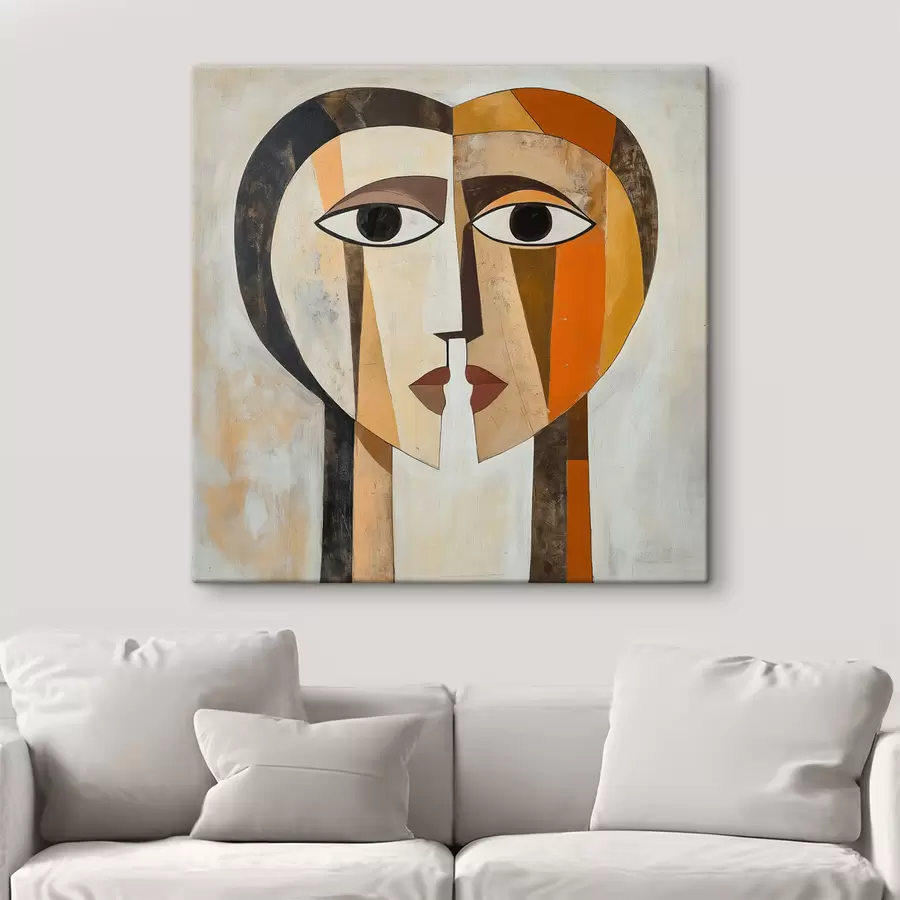 murales de pared Rostros abstractos s50352