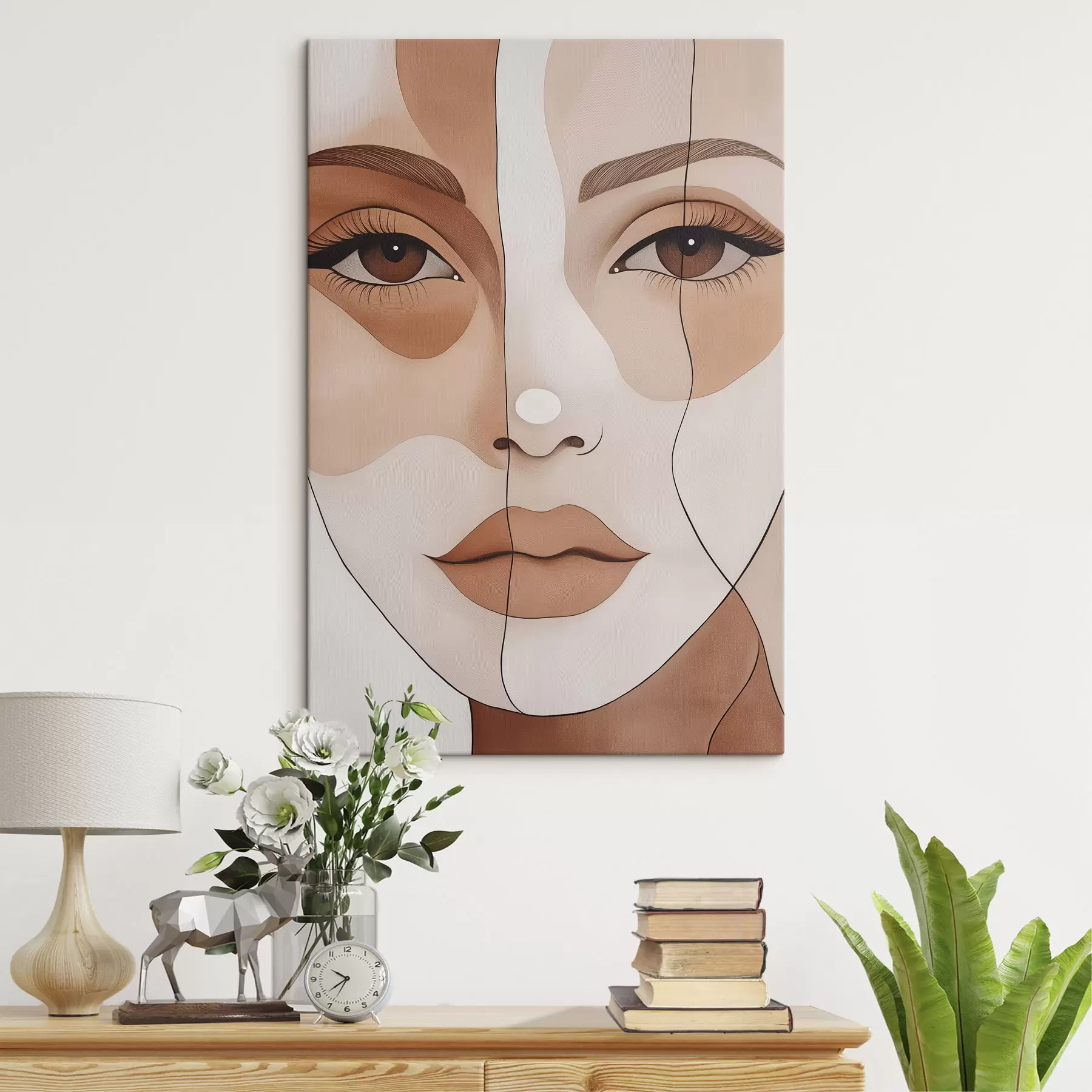 murales de pared Cara abstracta s50355