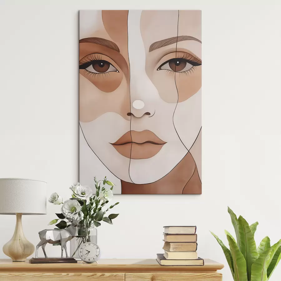murales de pared Cara abstracta s50355