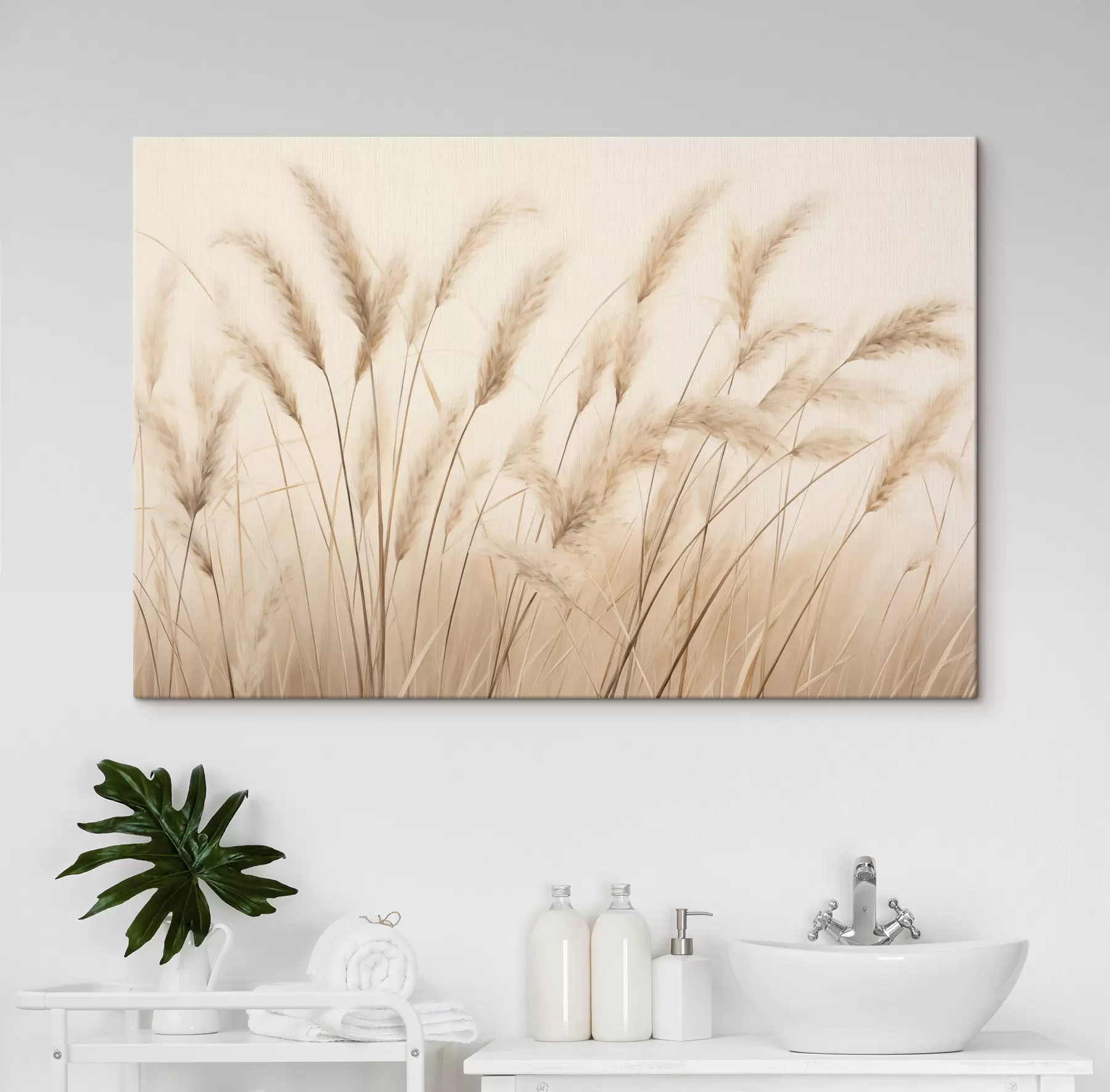 murales de pared Hierba de la pampa s50356