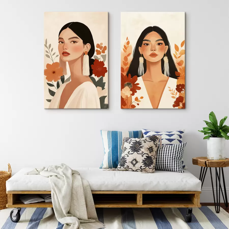 murales de pared Retratos florales m30877