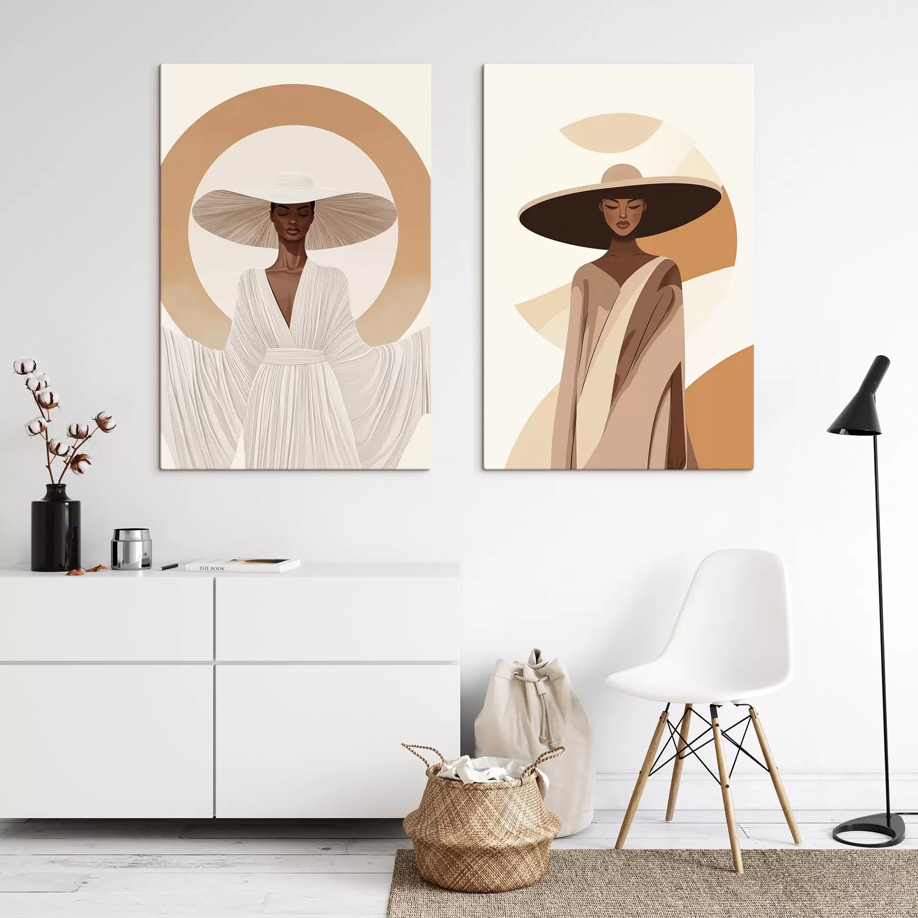 murales de pared Mujeres con sombrero m30879