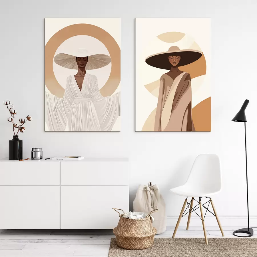 murales de pared Mujeres con sombrero m30879
