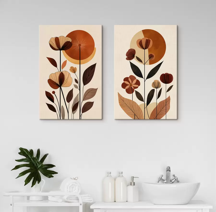 murales de pared Flores abstractas m30884