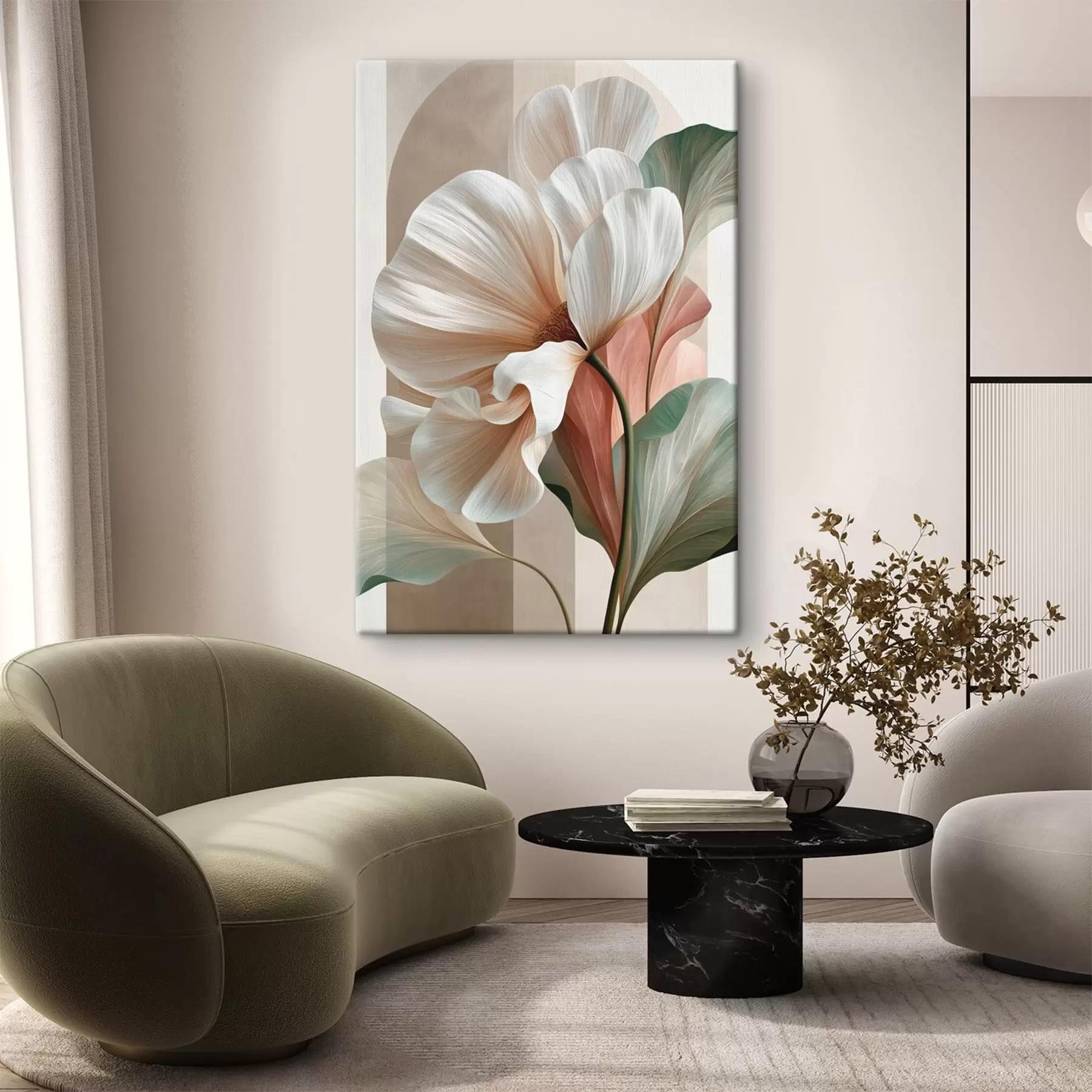 murales de pared Flor abstracta s50310