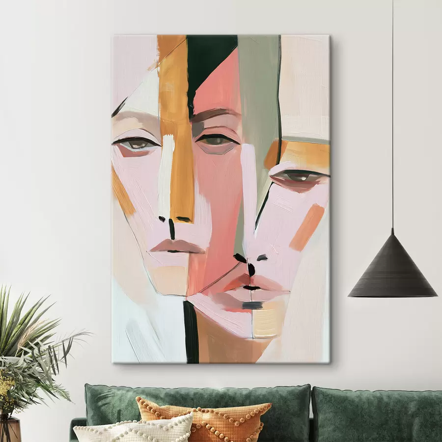 murales de pared Caras abstractas s50361