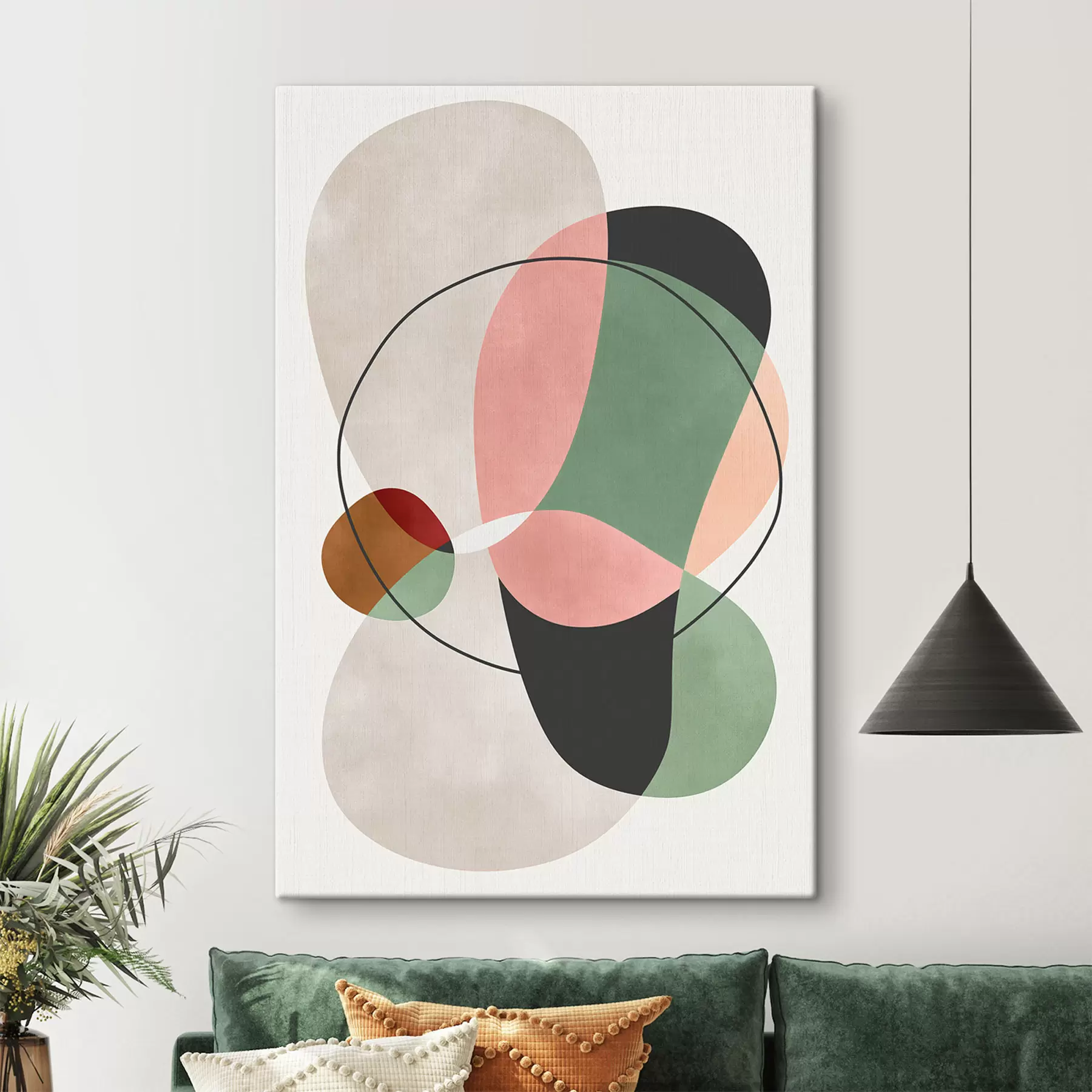 murales de pared Formas superpuestas s50364