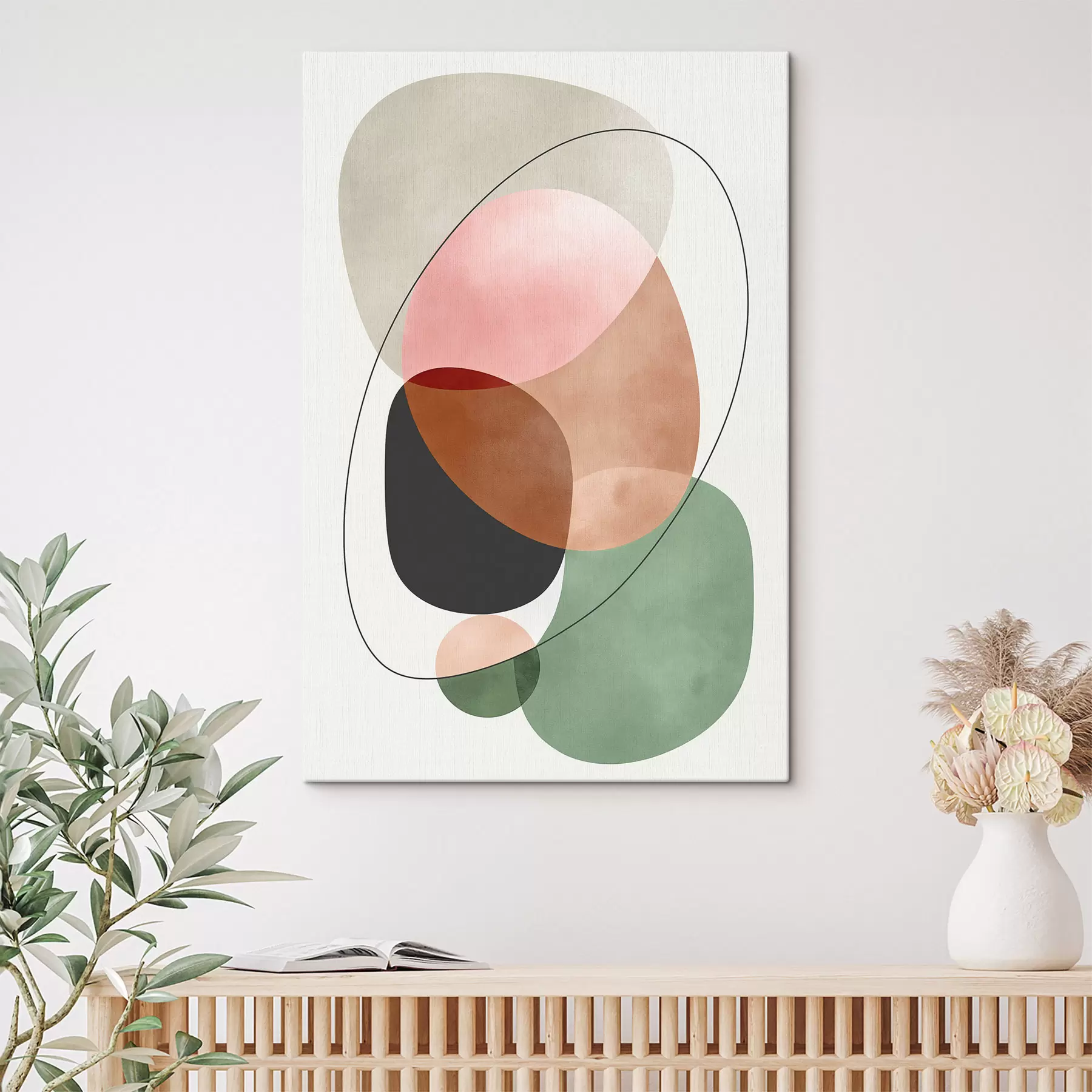 murales de pared Formas superpuestas s50365