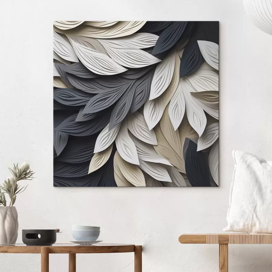 murales de pared Hojas abstractas s50375