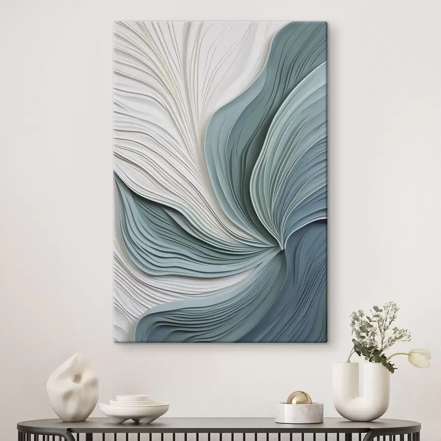 murales de pared Abstracción con imitación de líneas superpuestas s50407