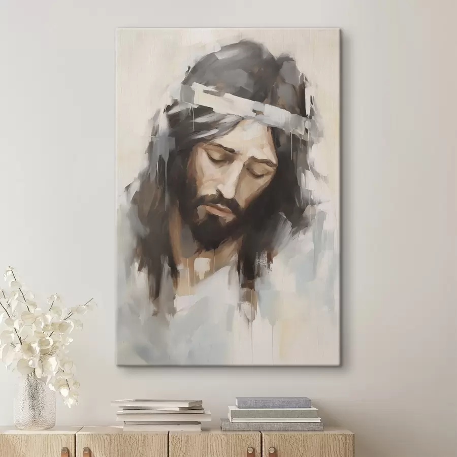 murales de pared Jesús, pintura de imitación s50408