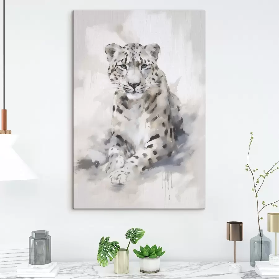murales de pared Leopardo, pintura de imitación s50413