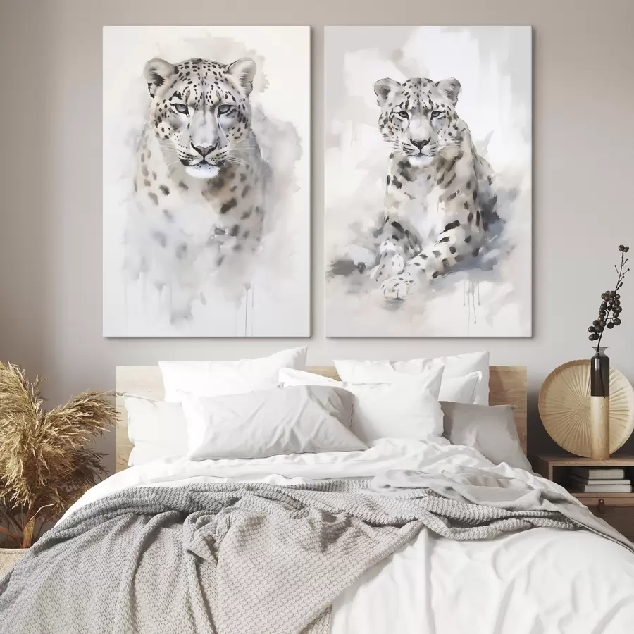 murales de pared Leopardo, pintura de imitación m30911