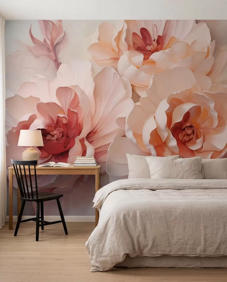 murales de pared Flores abstractas estilizadas w05639