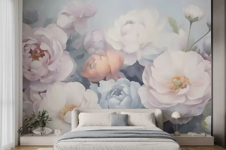 murales de pared flores abstractas w05674