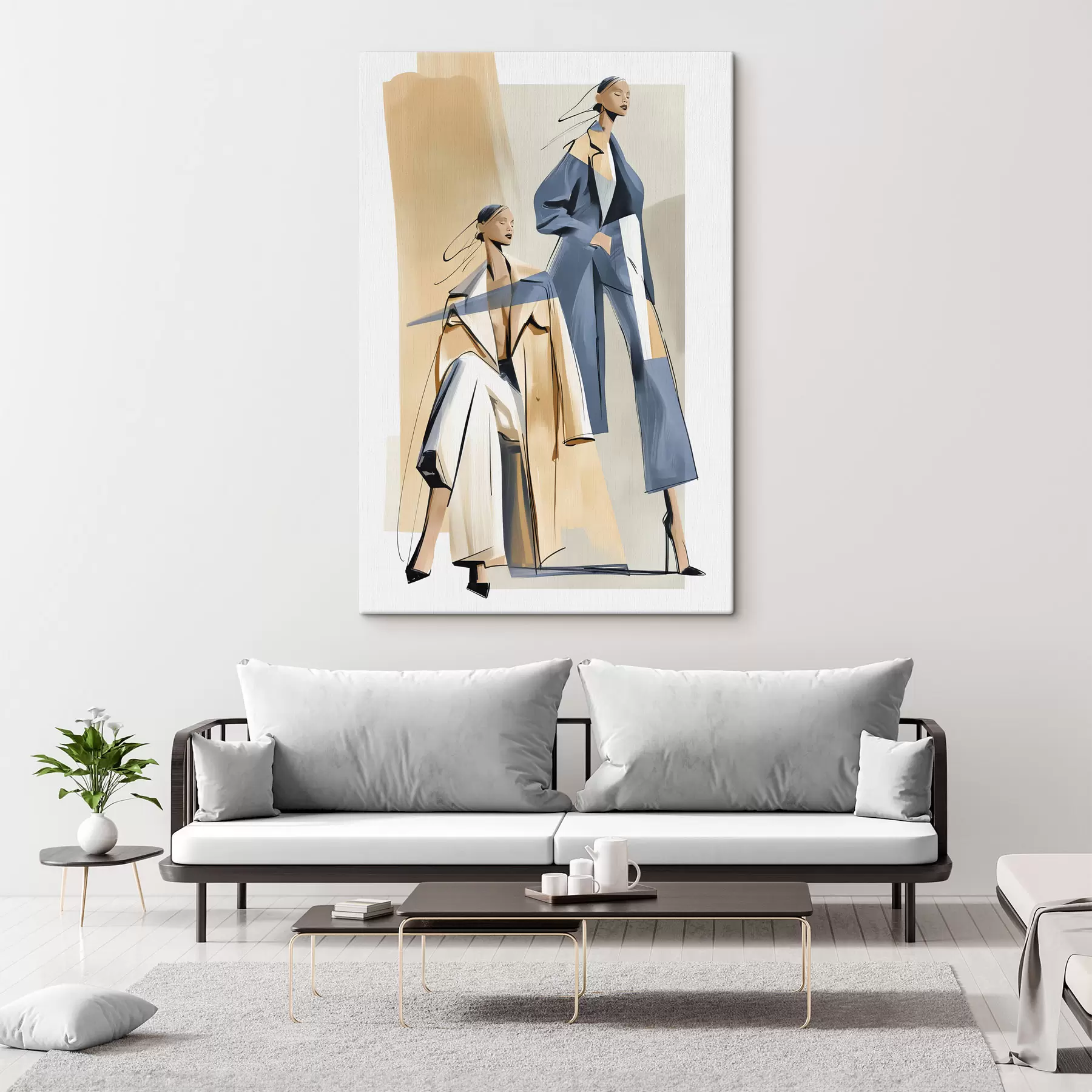 murales de pared Mujeres que siguen la moda actual s50366