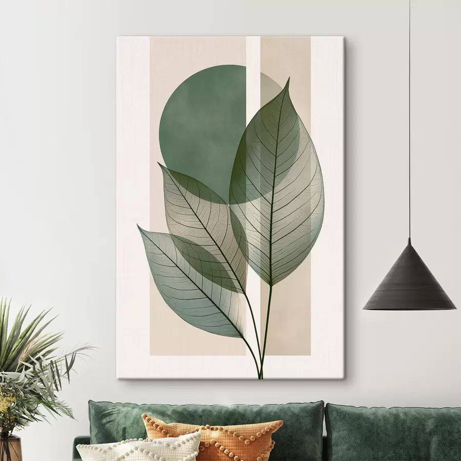 murales de pared Hojas delicadas s50369