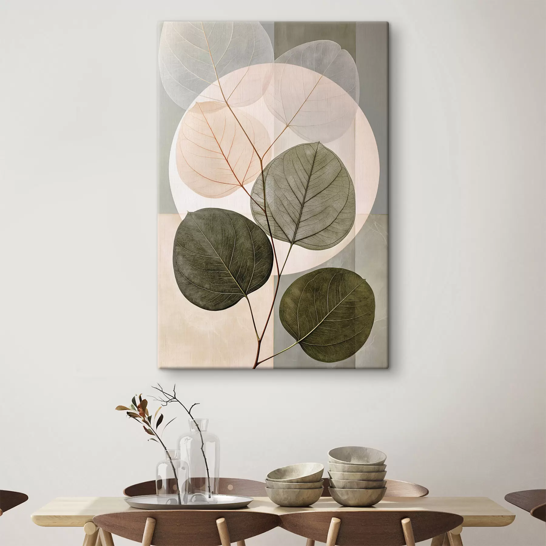 murales de pared Hojas abstractas s50457