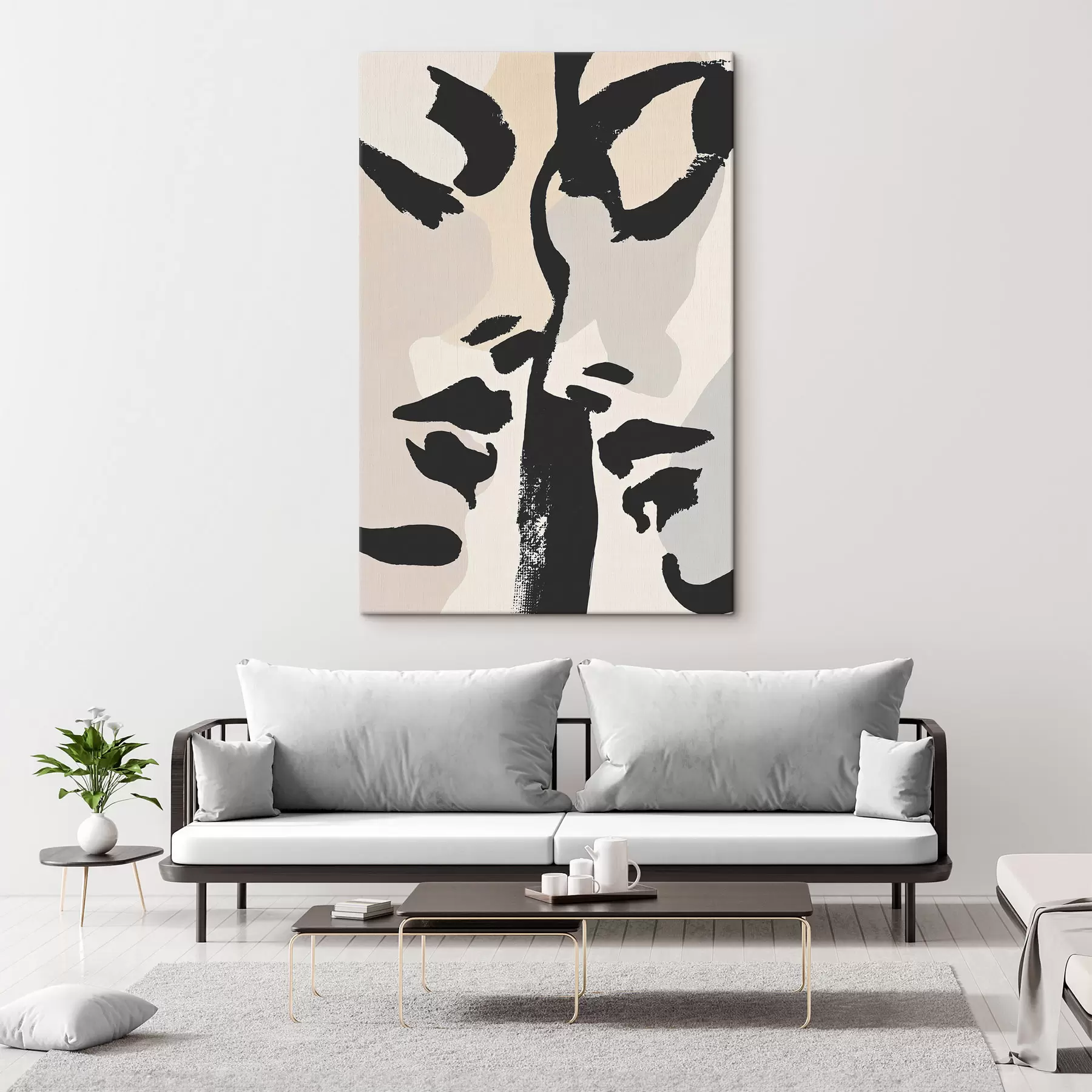 murales de pared Caras abstractas s50458
