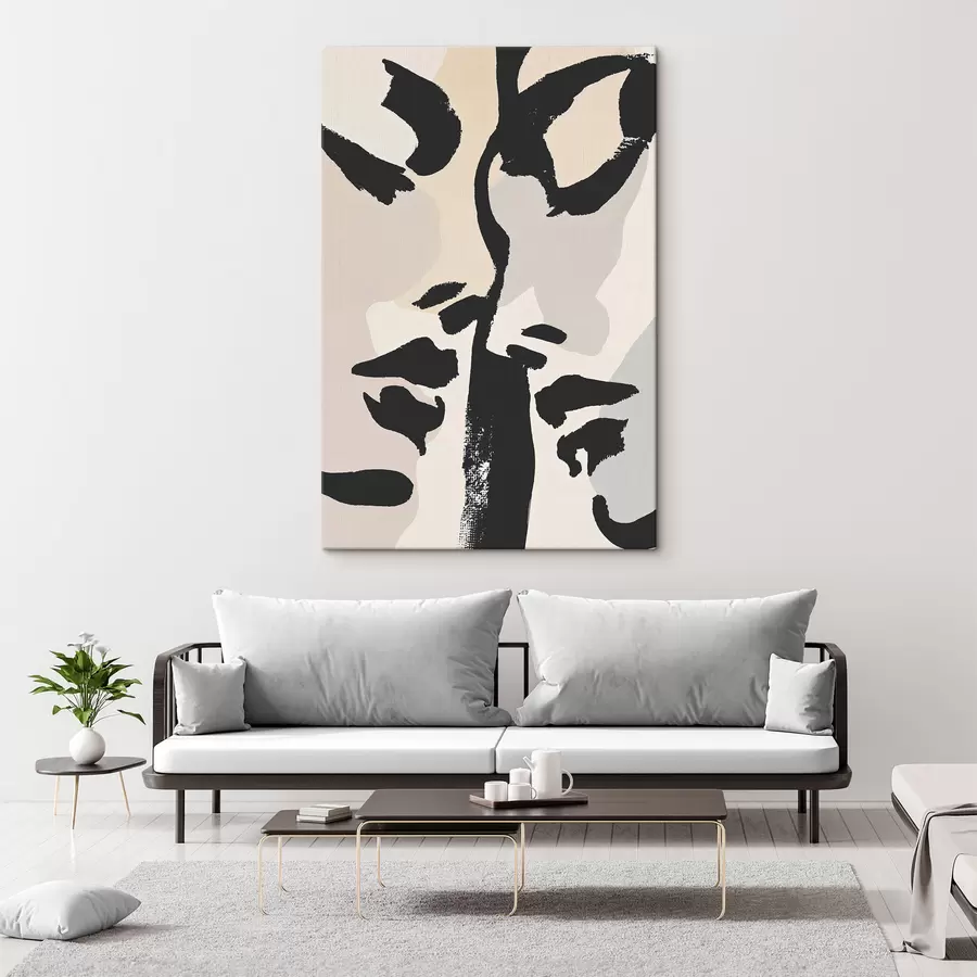 murales de pared Caras abstractas s50458
