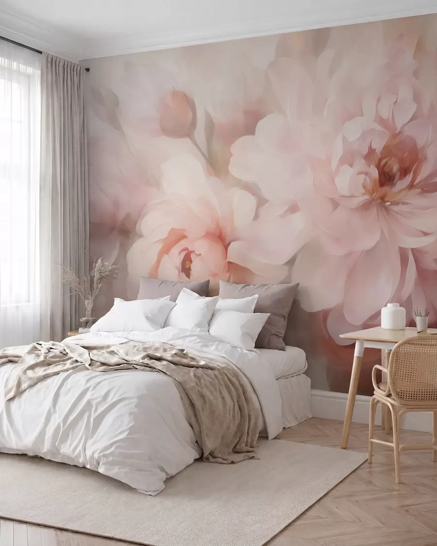 murales de pared flores abstractas w05591