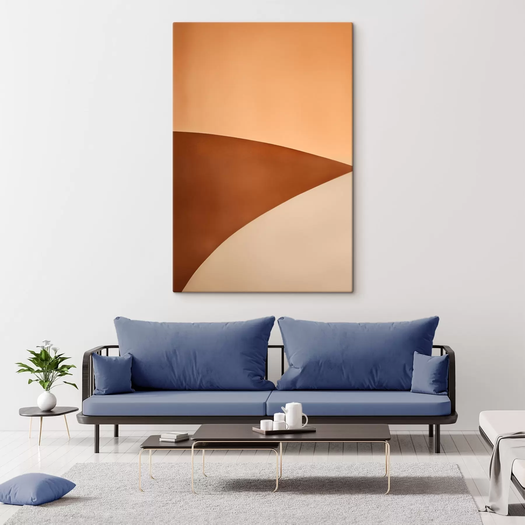 murales de pared Cálidas ondas aterciopeladas s50395