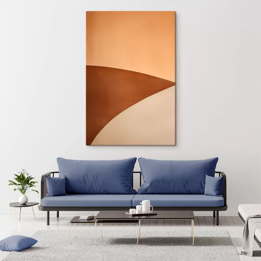 murales de pared Cálidas ondas aterciopeladas s50395