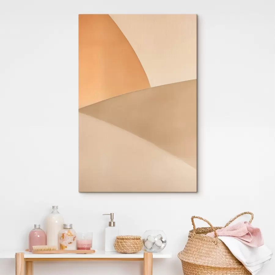 murales de pared Geometría en beige suave s50396