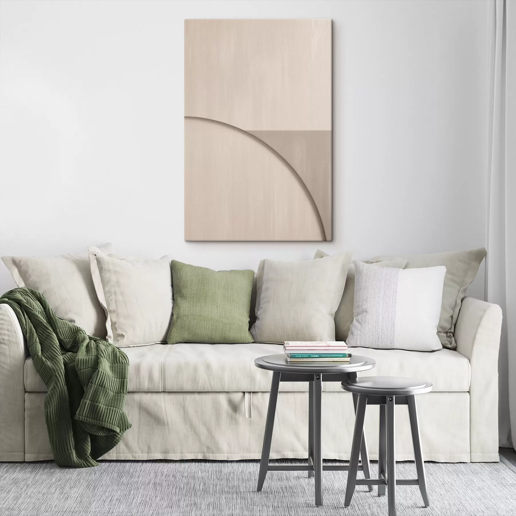 murales de pared Composición minimalista en tonos beige s50398