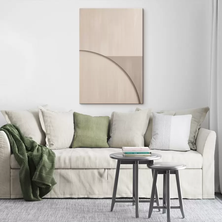 murales de pared Composición minimalista en tonos beige s50398