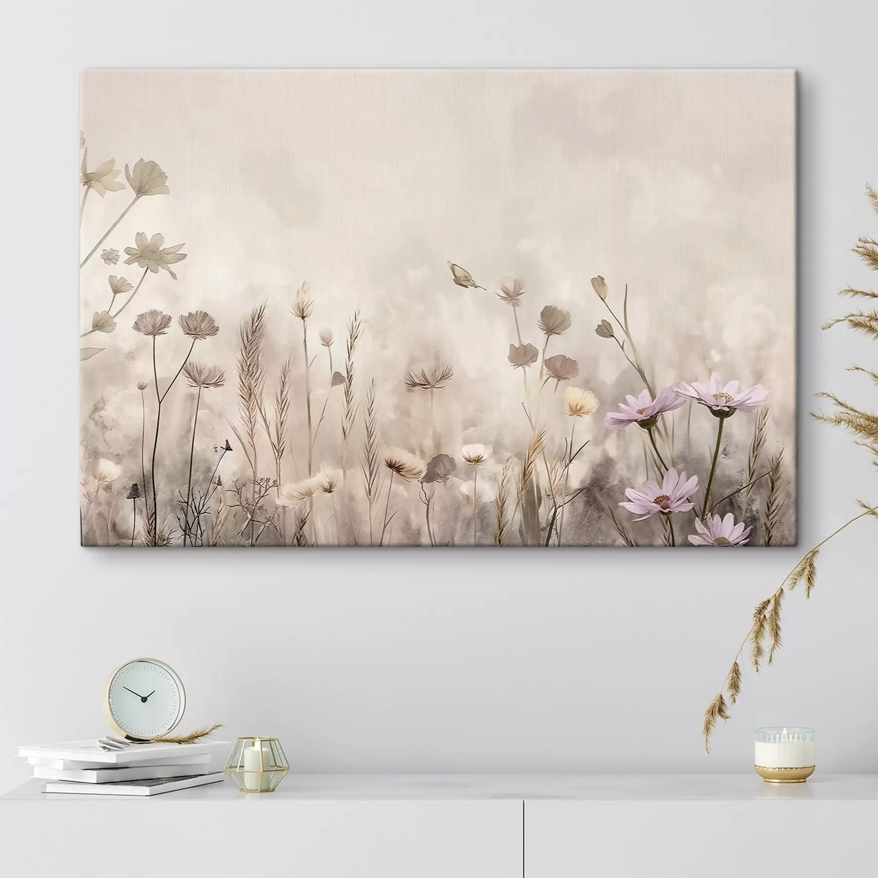 murales de pared Delicado prado de flores silvestres s50403