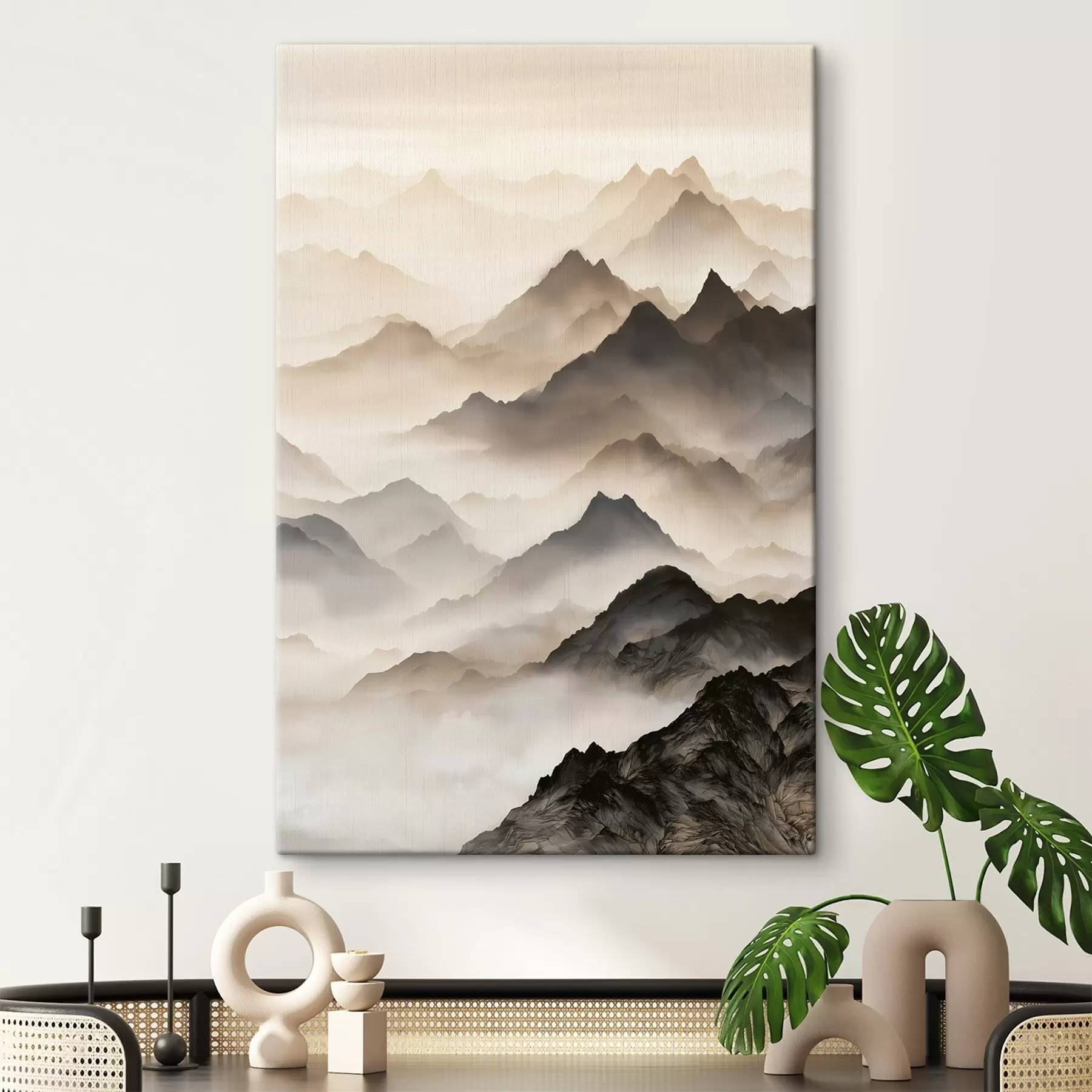murales de pared Las Montañas Brumosas s50468