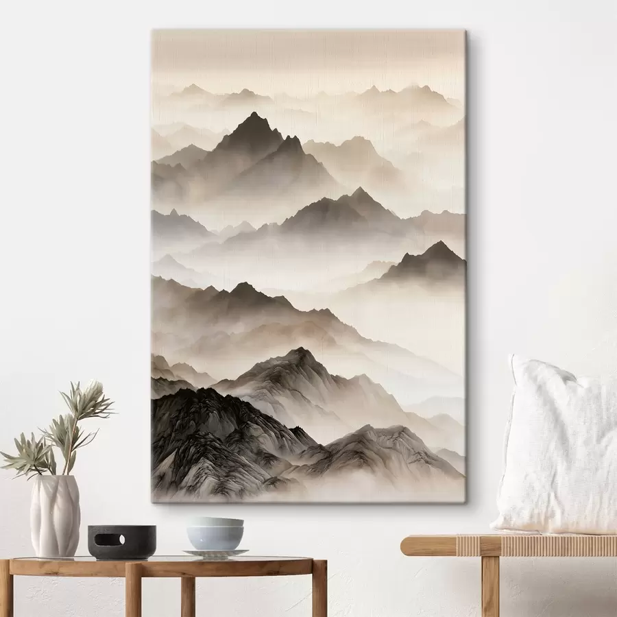 murales de pared Las Montañas Brumosas s50467