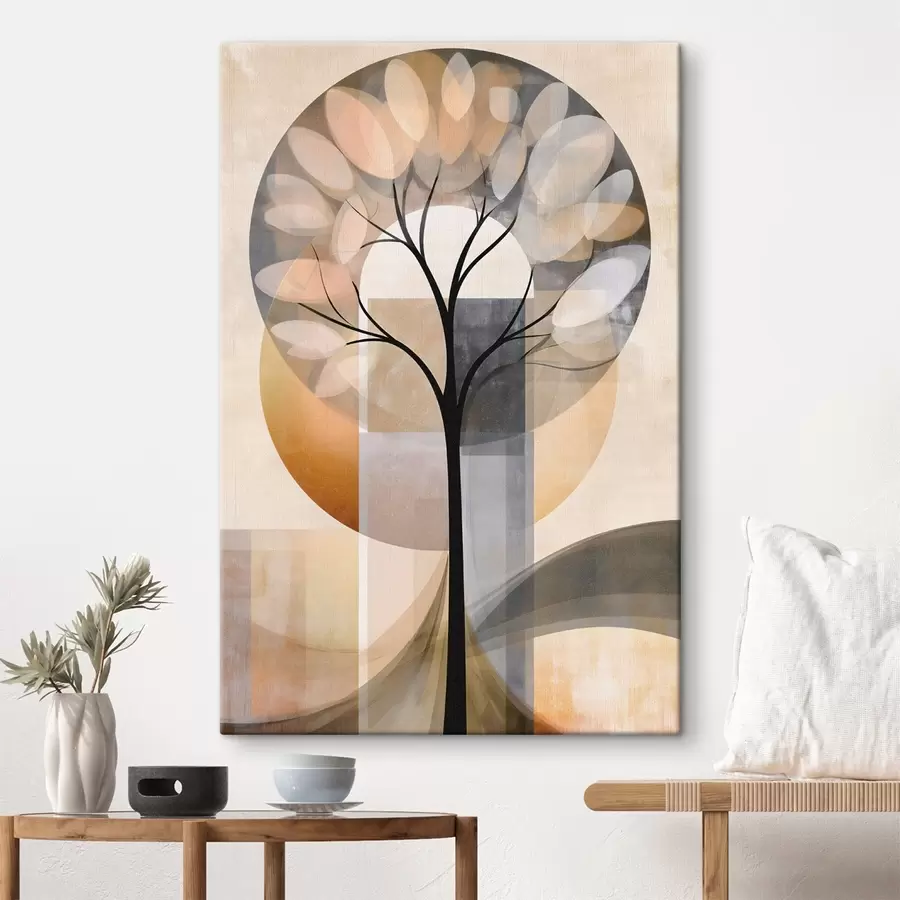 murales de pared Un árbol abstracto de estilo escandinavo s50489