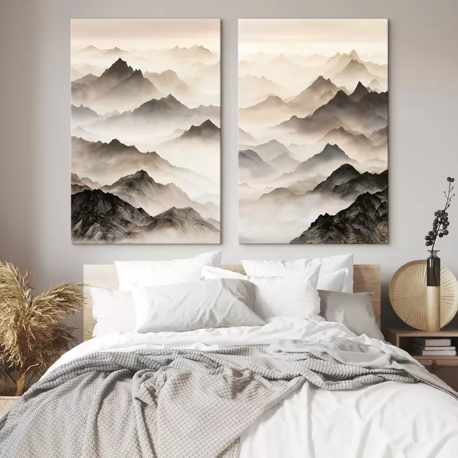 murales de pared Las Montañas Brumosas m30922