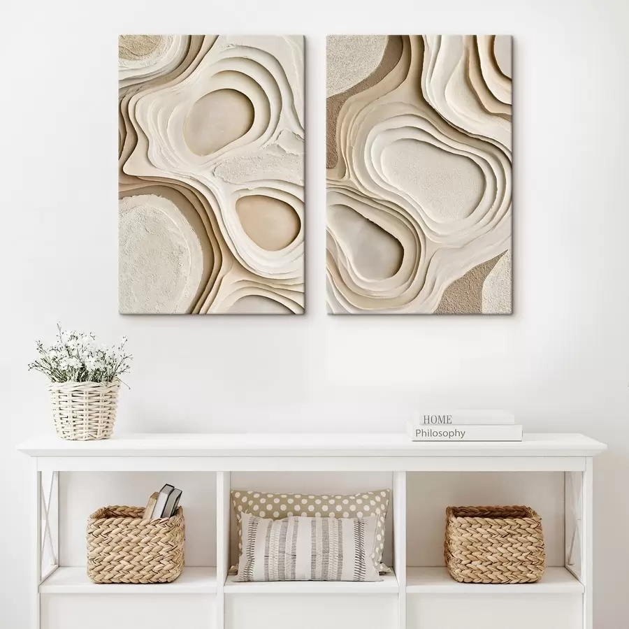 murales de pared Texturas abstractas con efecto de capas m30935