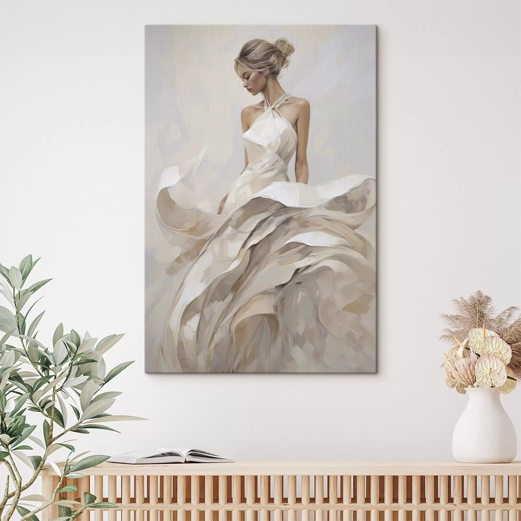 murales de pared Chica con vestido s50658